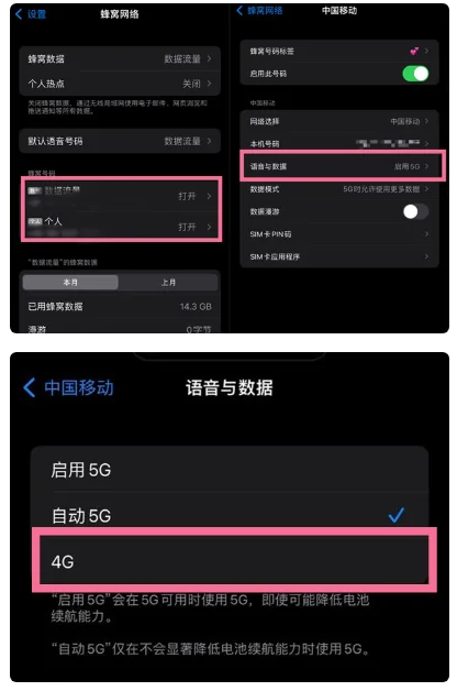 永善苹果手机维修分享iPhone14如何切换4G/5G? iPhone14 5G网络切换方法 