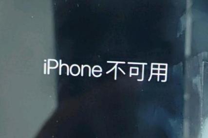 永善苹果服务网点分享锁屏界面显示“iPhone 不可用”如何解决 